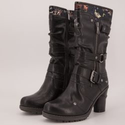 Bottes a talon multi black 15m016201700 t36/41 Femme MUSTANG