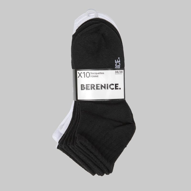 Lot de 10 paires de socquette djena Femme BERENICE