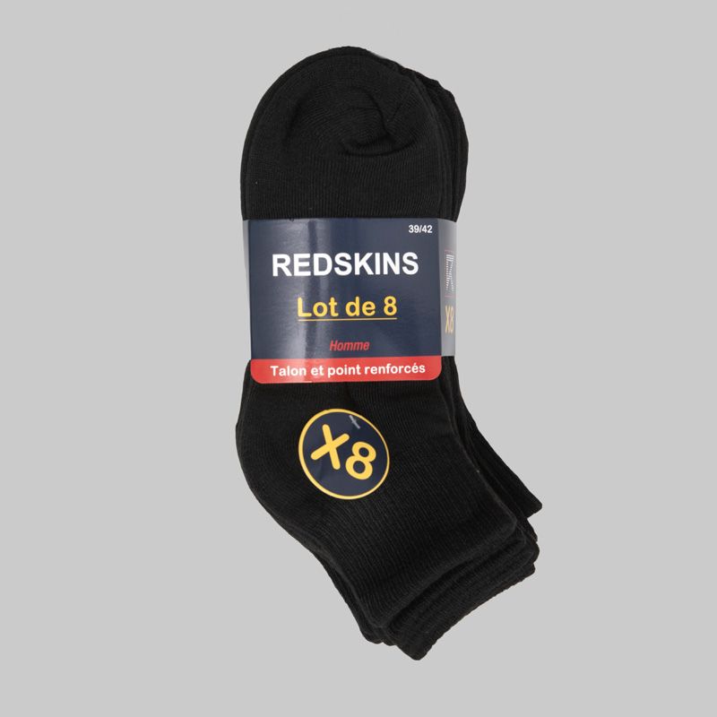 Lot de 8 paires de socquettes cyrian Homme REDSKINS