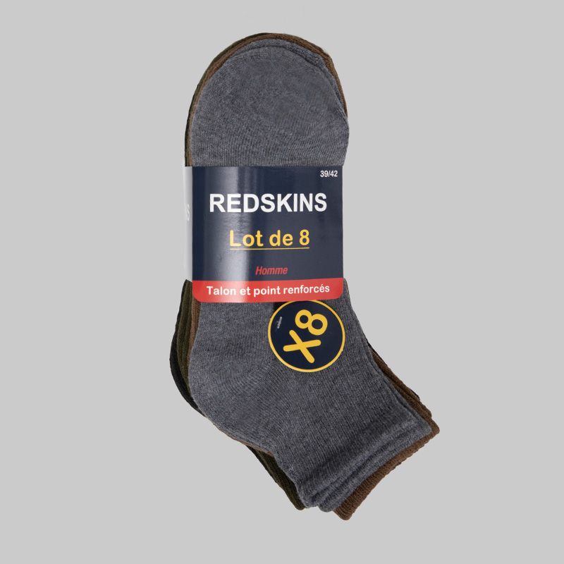 Lot de 8 paires de socquettes cyrian Homme REDSKINS
