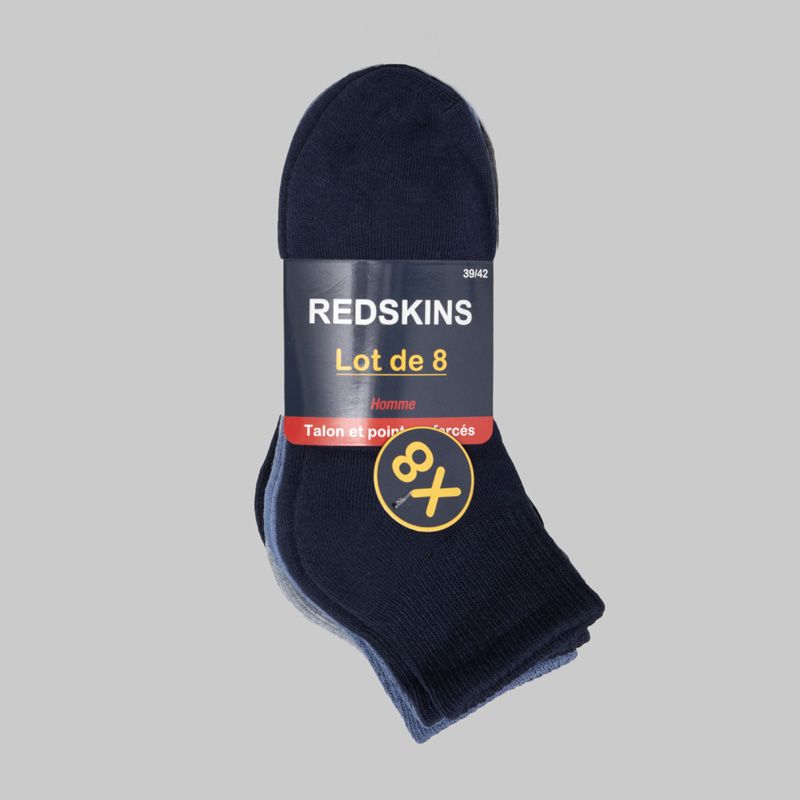 Lot de 8 paires de socquettes cyrian Homme REDSKINS