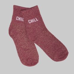 Chaussette prune chill a paillette em-ch-xgs2640 Femme EMERAUDE