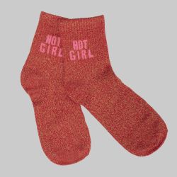 Chaussette rouge hot girl a paillette em-ch-xgs2641 Femme EMERAUDE