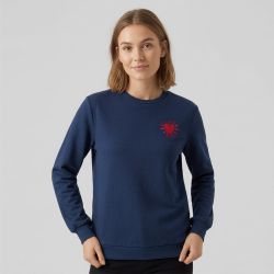 Sweat col rond avec coeur elanor coton mélangé Femme ONLY