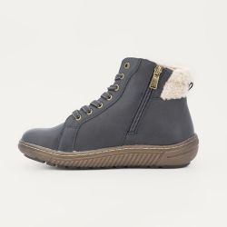 Basket montante fourree navy 84r002201100 t36/41 Femme ROMIKA