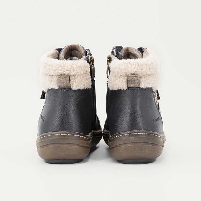 Basket montante fourree navy 84r002201100 t36/41 Femme ROMIKA