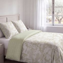 HOUSSE DE COUETTE ET 2 TAIES CELESTRE VERT 240X220 37016522187