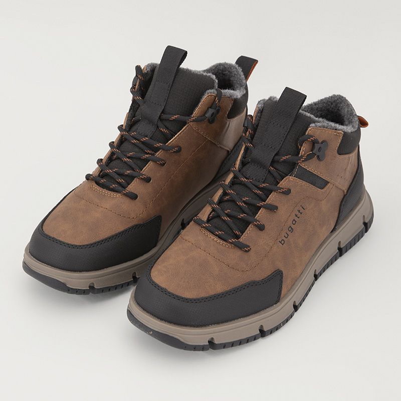 Bottine cognac noir 345ac23b5050-6310 t40/46 Homme BUGATTI