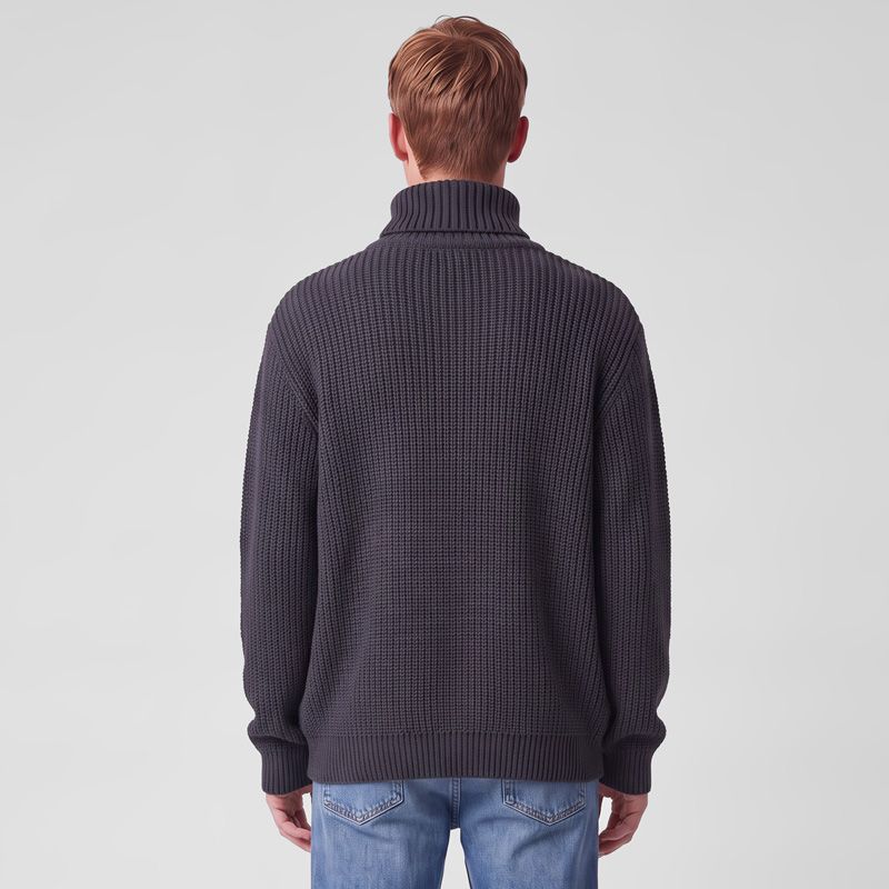 Pull col rond marine pnm-1011-ds Homme PANAME BROTHERS