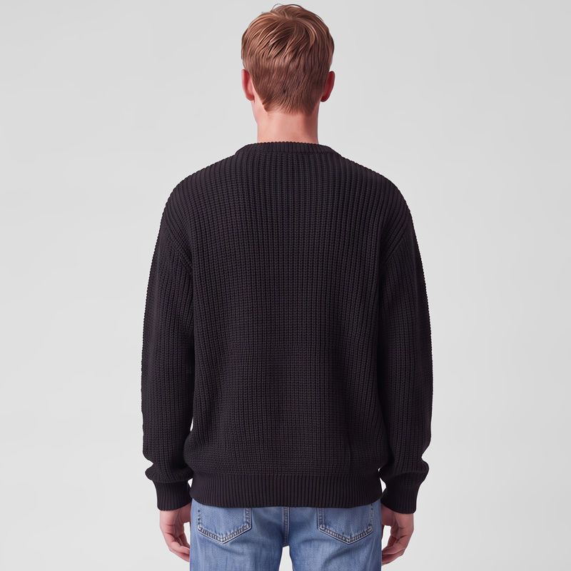 Pull col rond marine pnm-1011-ds Homme PANAME BROTHERS