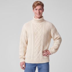 Pull torsade noir pnm-1015-ds Homme PANAME BROTHERS
