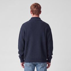 Pull demi zip marine pnm-1040-ds Homme PANAME BROTHERS