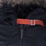 Blouson de ski capuche fourrure noire NORTH VALLEY marque pas cher prix dégriffés destockage