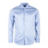 Chemise rayée bleue homme TRUSSARDI marque pas cher prix dégriffés destockage