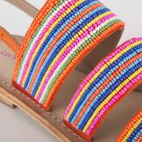 Sandales à perles multicolores femme NOMADE LES TROPEZIENNES marque pas cher prix dégriffés destockage