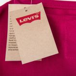Tee shirt manches longues rose fille LEVI'S marque pas cher prix dégriffés destockage