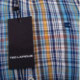 Chemise à carreaux manches courtes homme TED LAPIDUS marque pas cher prix dégriffés destockage