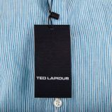 Chemise bleu clair à rayures homme TED LAPIDUS marque pas cher prix dégriffés destockage