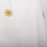 Robe en coton col bardot et broderies florales femme JAD marque pas cher prix dégriffés destockage