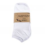 Pack de 7 paires de chaussettes courtes femme NAF NAF marque pas cher prix dégriffés destockage