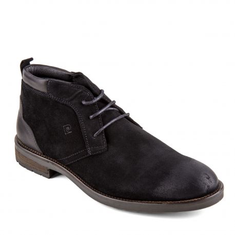 Montantes Noires Homme Cuir Glam Chaussures Pierre Derbies Retourné wB145BTq