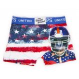 Boxer imprimé singe drapeau américain Garçon CAMPS UNITED marque pas cher prix dégriffés destockage