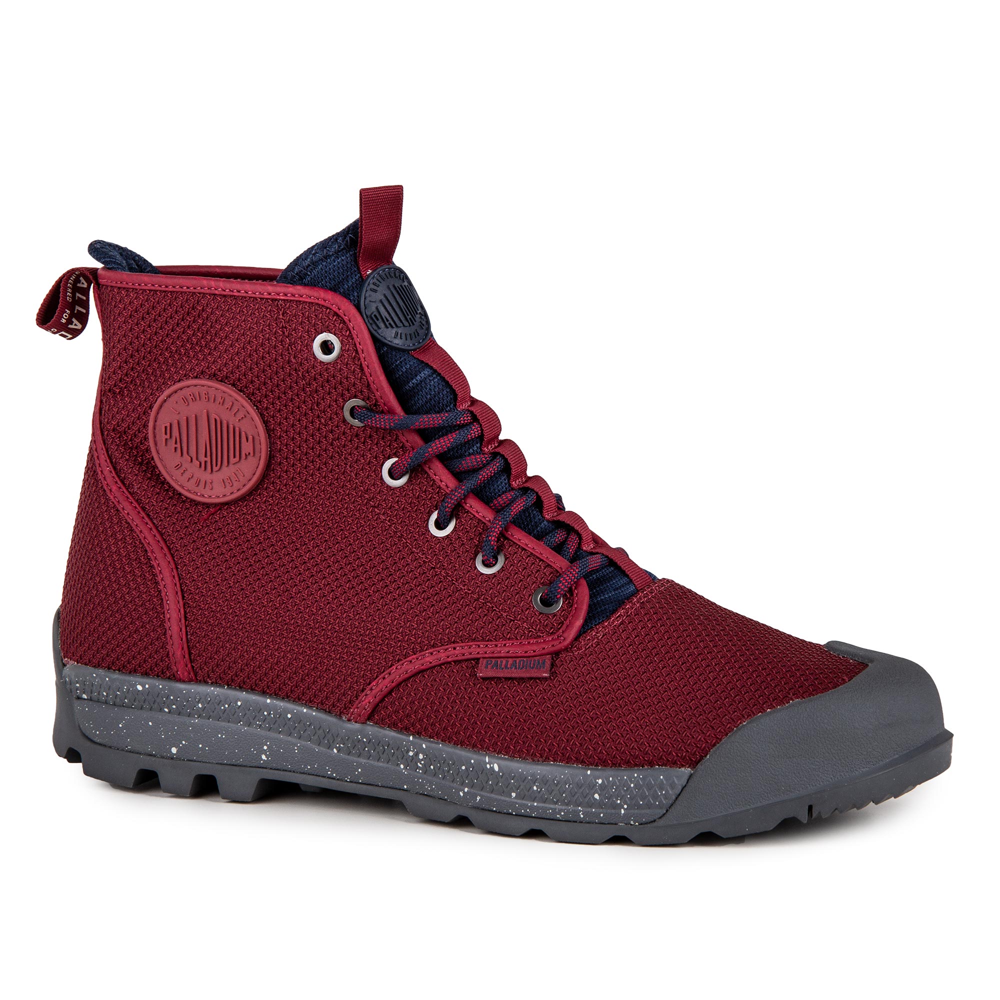 Chaussures montantes rouge homme Pampatech HI TX PALLADIUM ...