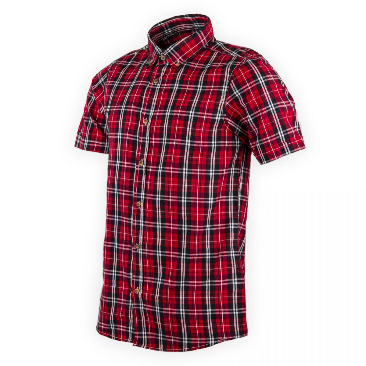 Chemise rouge à carreaux manches courtes homme BEST ...