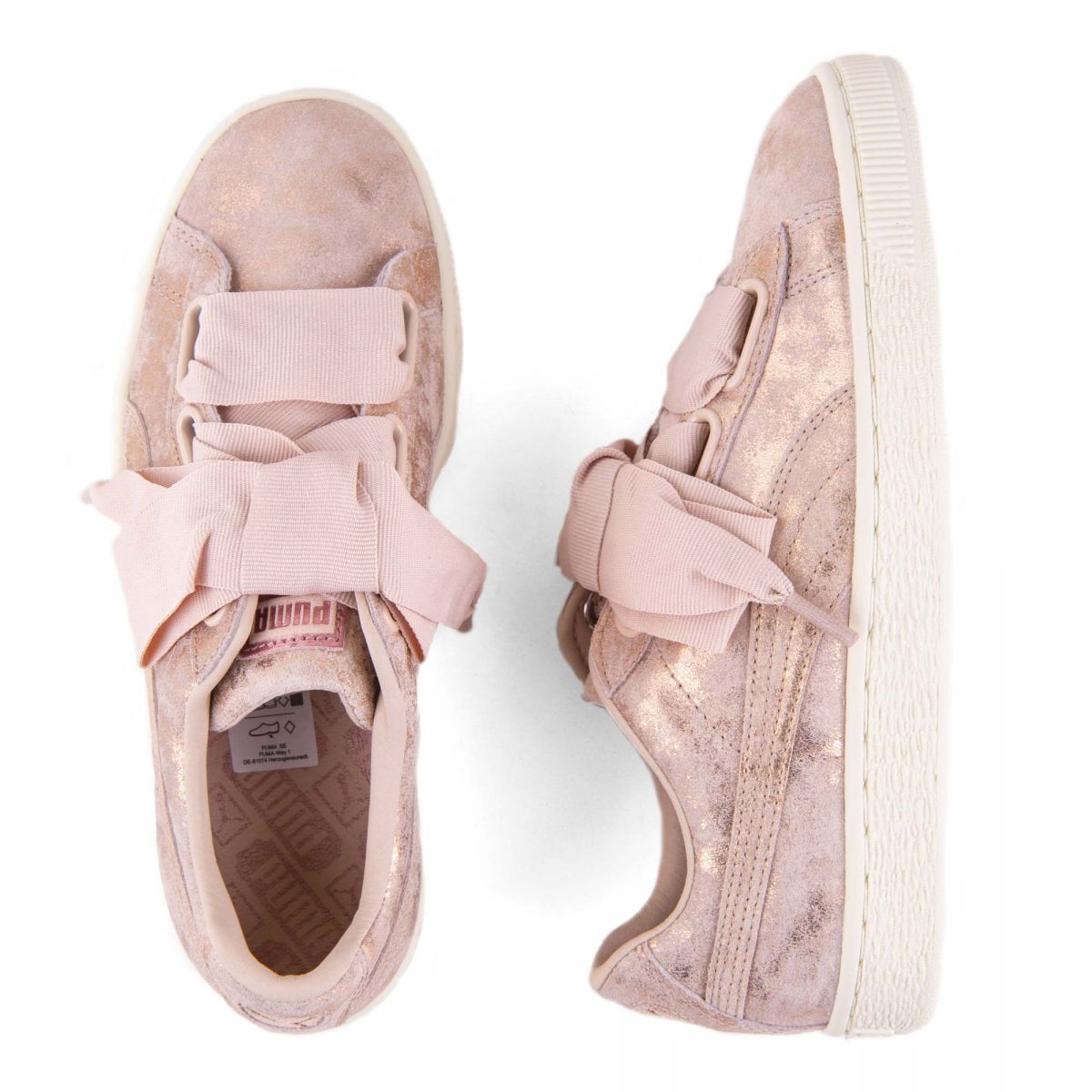 puma suede heart frosted