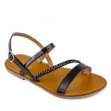 Sandales plates cuir léger Batresse Femme LES TROPEZIENNES PAR M.BELARBI marque pas cher prix dégriffés destockage
