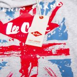 Tee shirt manches courtes drapeau angleterre glc8019 Enfant LEE COOPER marque pas cher prix dégriffés destockage