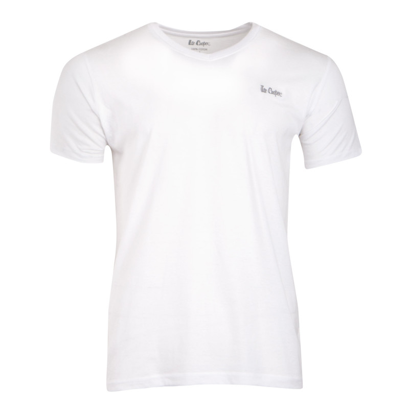 Tee shirt manches courtes col V simple coton Homme LEE COOPER marque pas cher prix dégriffés destockage